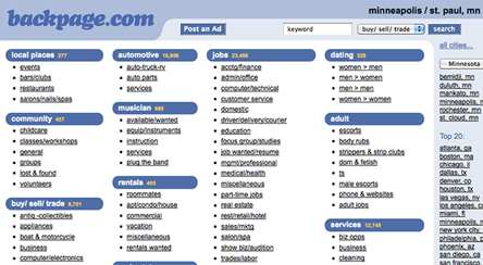 Website similar to Backpage